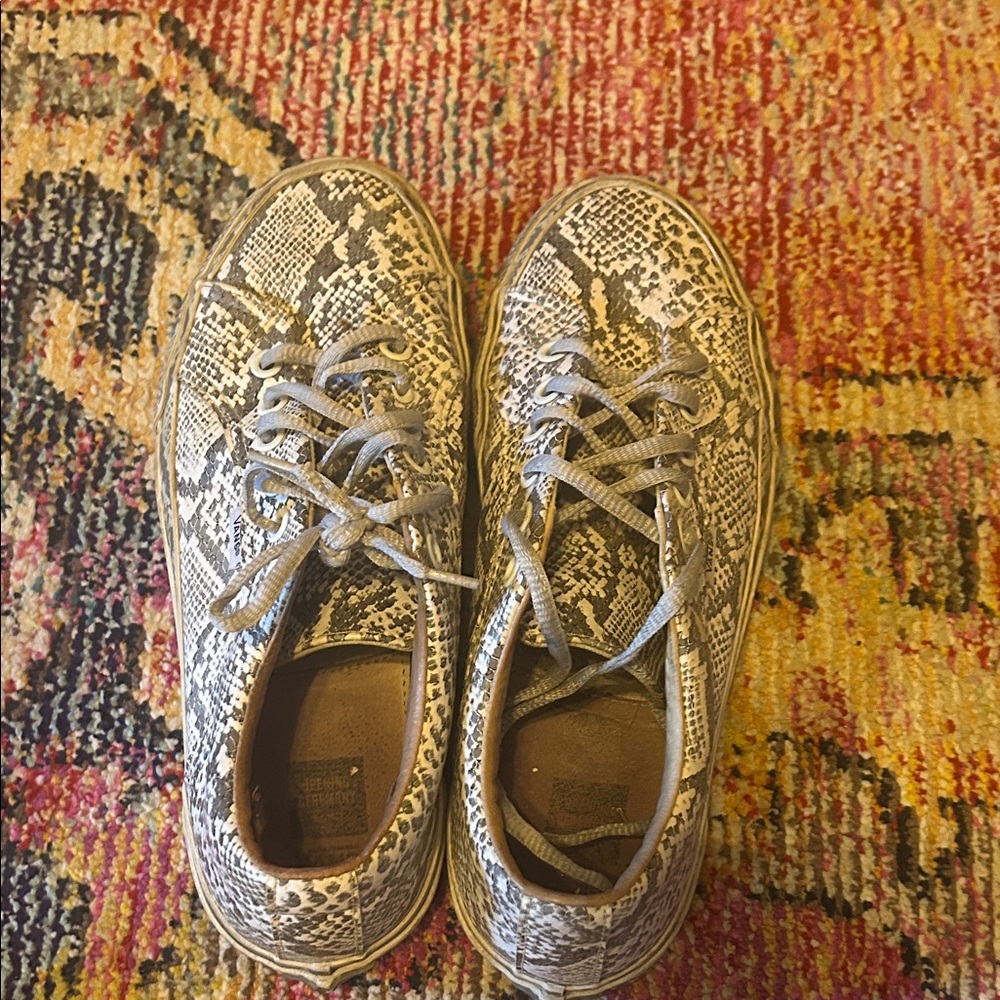 VANS x Opening Ceremony Snakeskin Pattern Lace-Up Sneakers